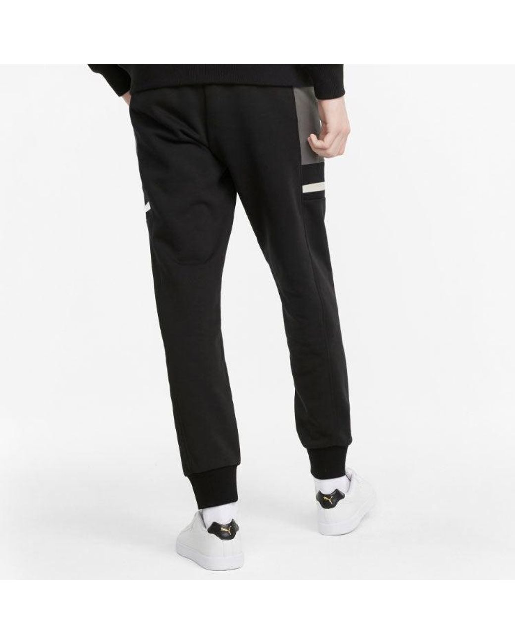 PUMA Black Logo Tape Pants for men