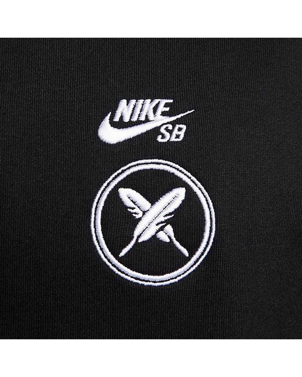 Nike Black Sb X Yuto Graphic Fleece Pullover Hoodie for men