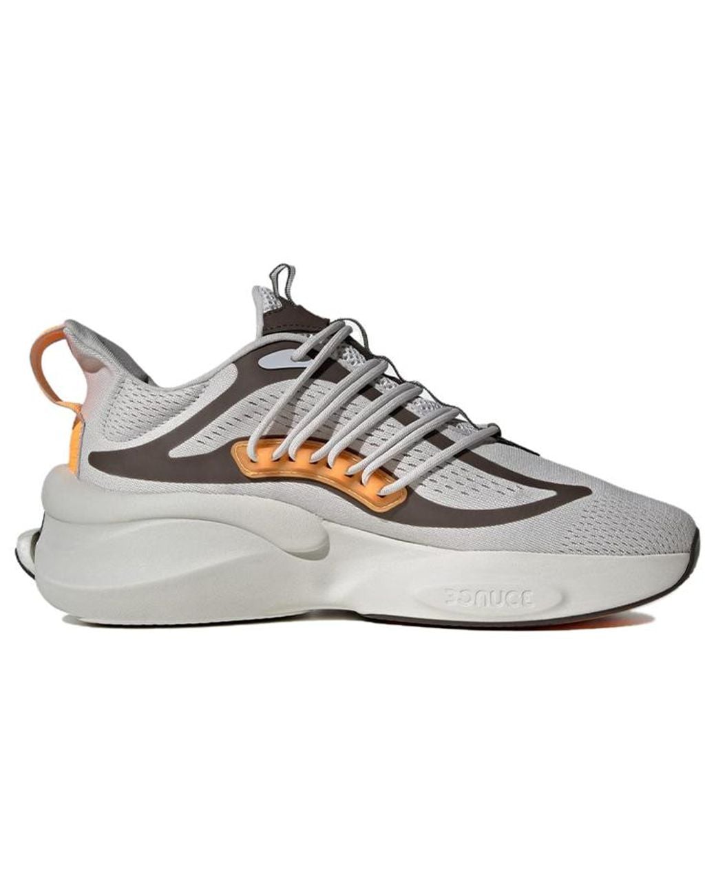 Adidas White Alphaboost V1 Shoes Wonder' for men