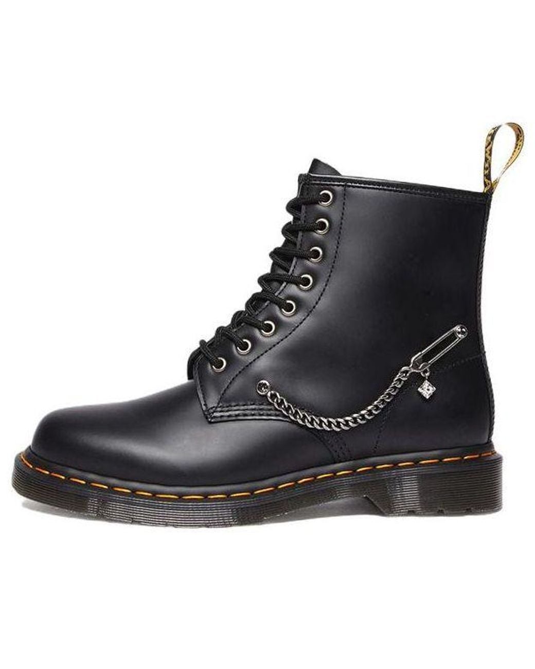 Dr. Martens Black (Wmns) 1460 Swarovski Leather Lace Up Boots
