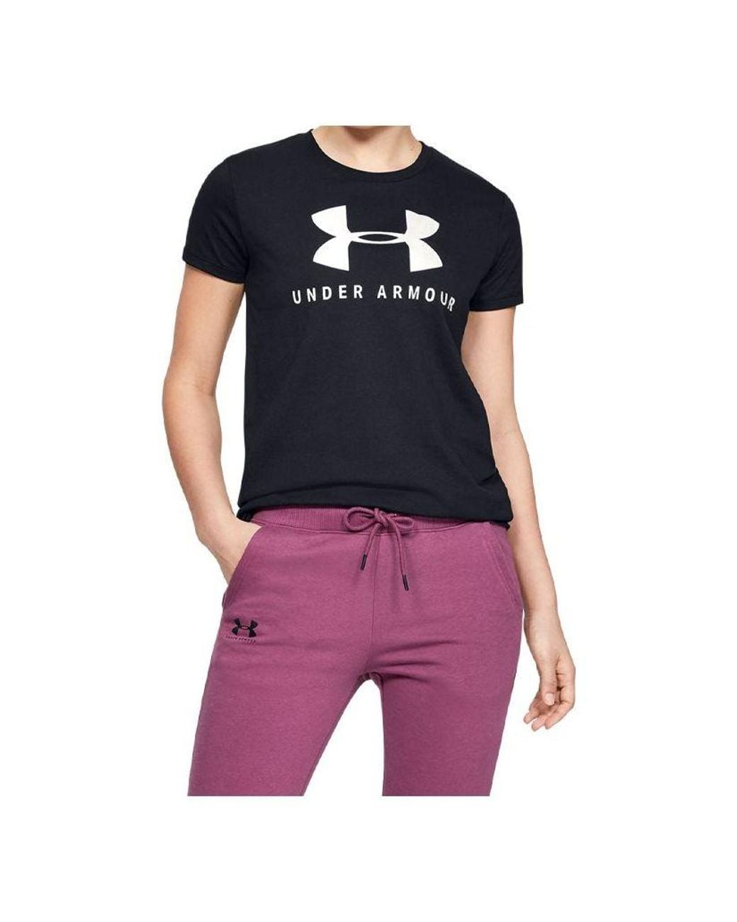 Under Armour Black (Wmns) Sportstyle Classic Round-Neck