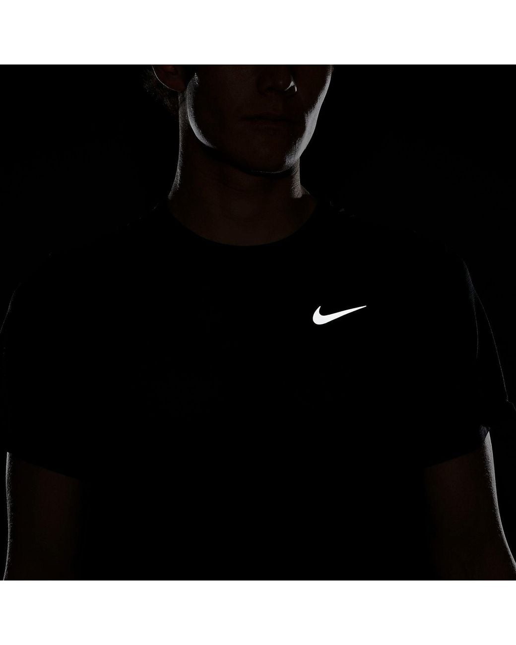 Nike Black Dri-Fit Miler Short-Sleeve Top for men