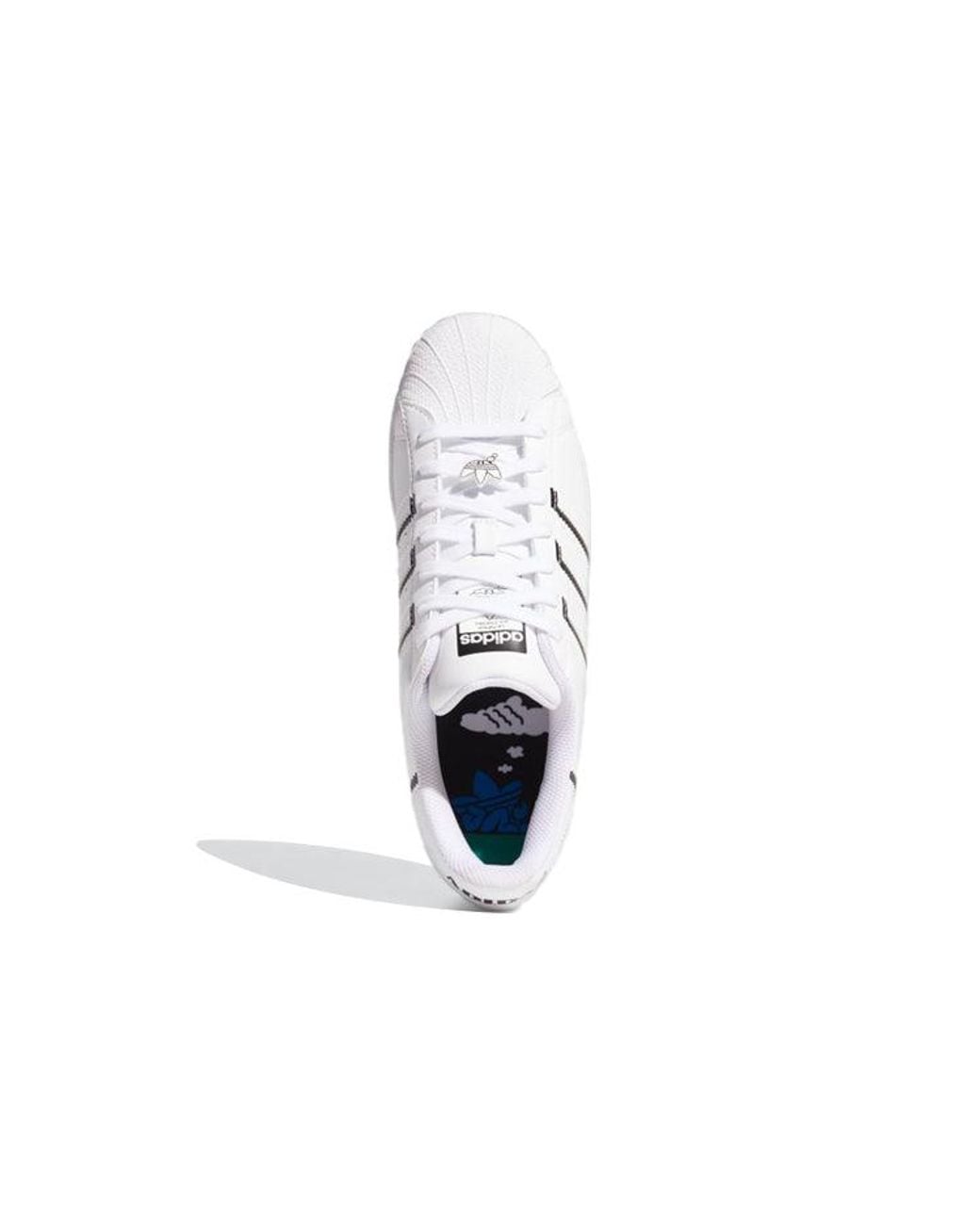 Adidas White Superstar 'Thin Stripes' for men