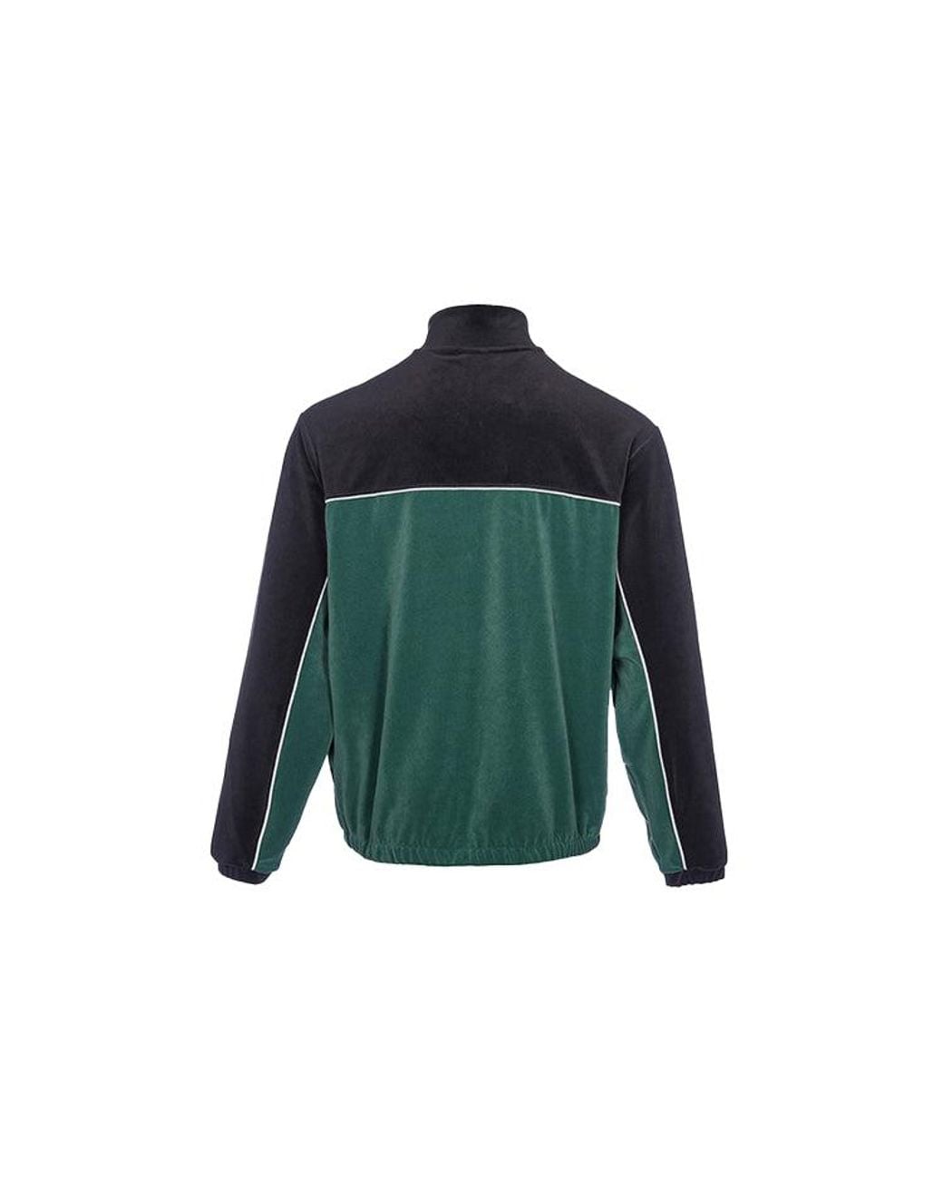 Nike Green Sb Casual Logo Colorblock Velvet Skateboard Jacket for men