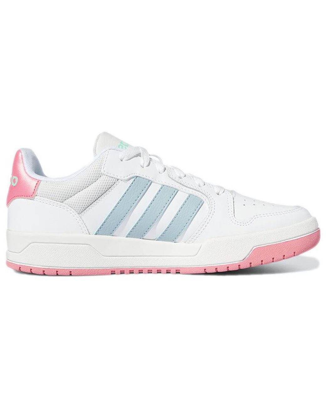 Adidas White (Wmns) Entrap Cozy Wear-Resistant Skate Shoes