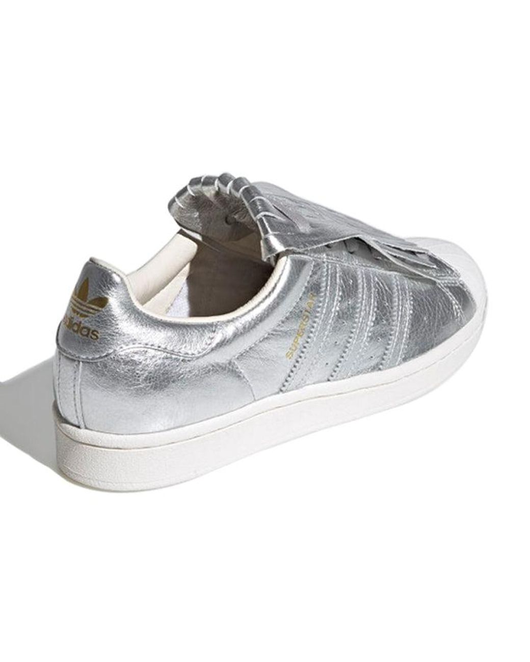 Adidas Gray (Wmns) Superstar Fringe Metallic'