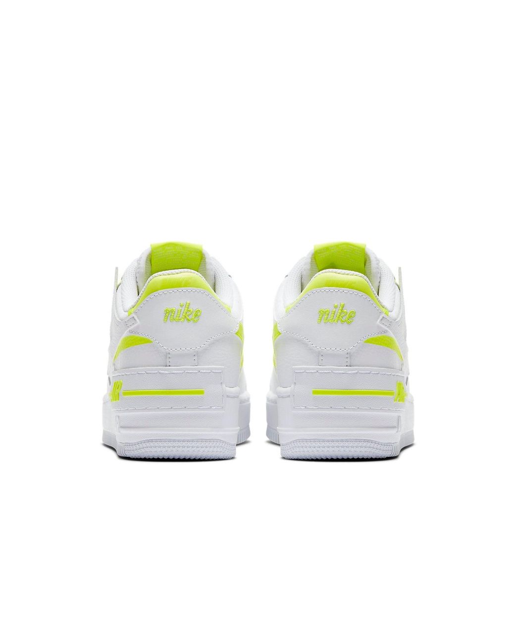 Nike White (Wmns) Air Force 1 Shadow 'Volt'