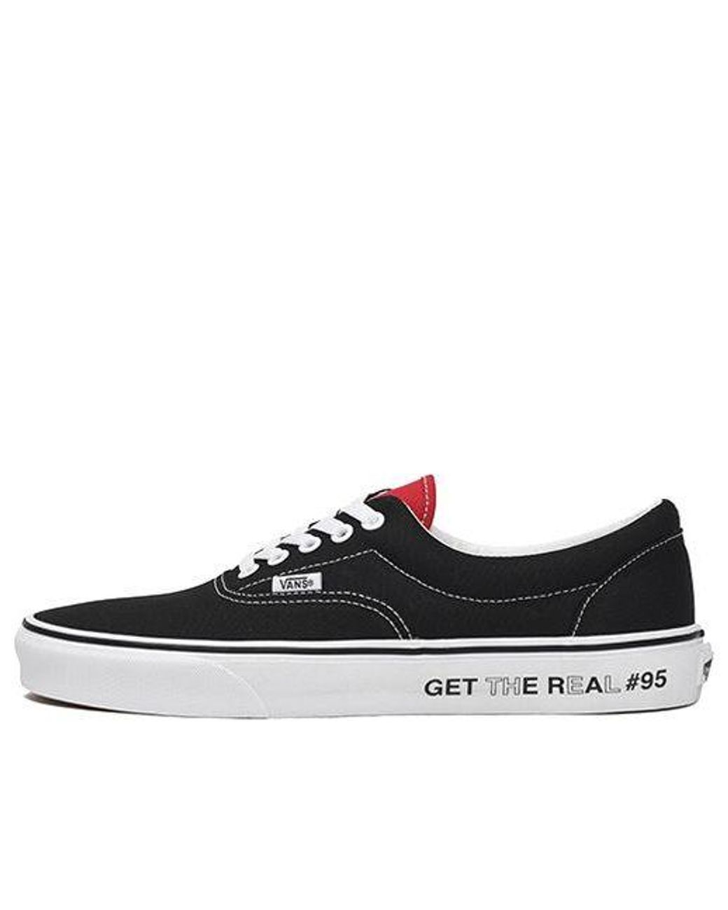 Vans Era Get The Real 'black Red' for | Lyst