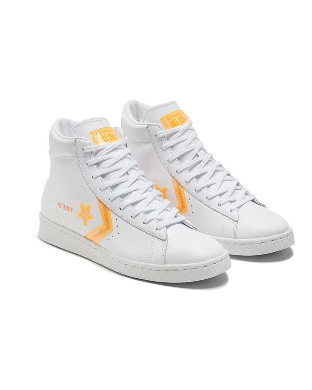 Converse White Pro Leather High 'Hi-Vis Collection for men