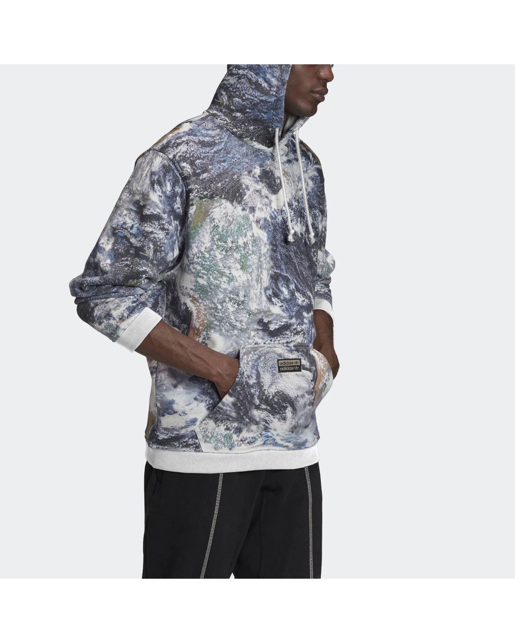 Adidas Metallic Originals D Grp Hoody Earth Printing Sports for men