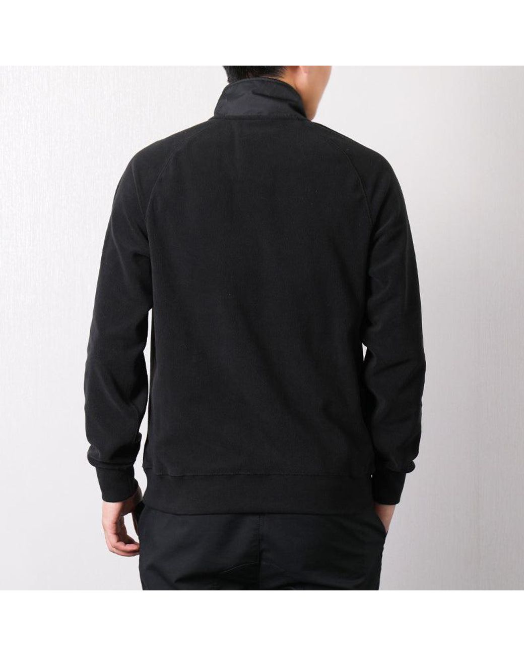 Nike Black Half Zipper Stand Collar Sports Pullover for men