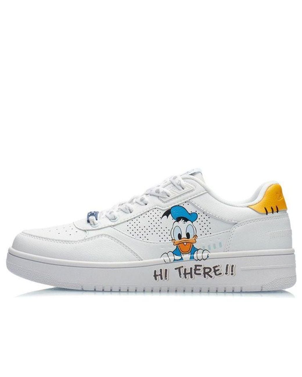 Li-ning White Classic Skateboarding X Disney Donald Duck for men