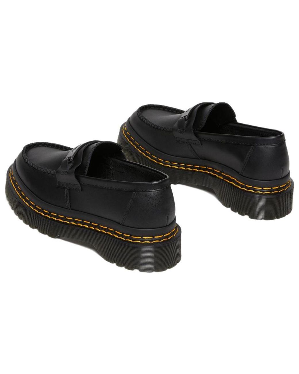 Dr. Martens Black Penton Bex Double Stitch Leather Loafers Poly Rip Stop + Element' for men