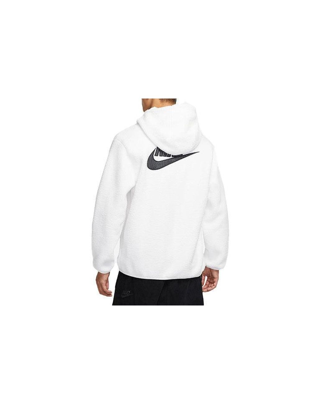Nike White Sportswear Sport Casual Sports Breathable Fleece Pullover for men