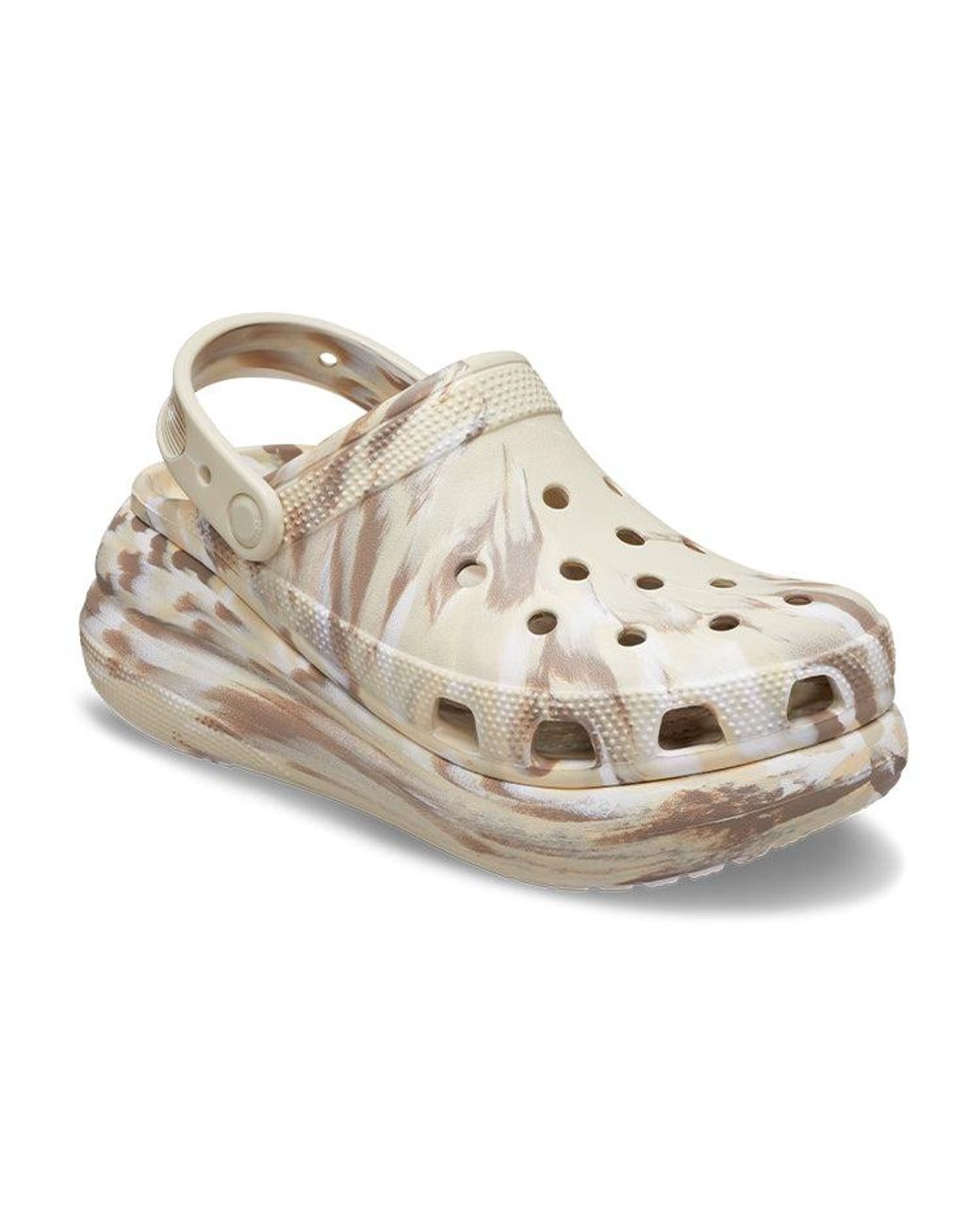 CROCSTM Natural Classic Crush Marbled Clog 'Bone Multi' for men