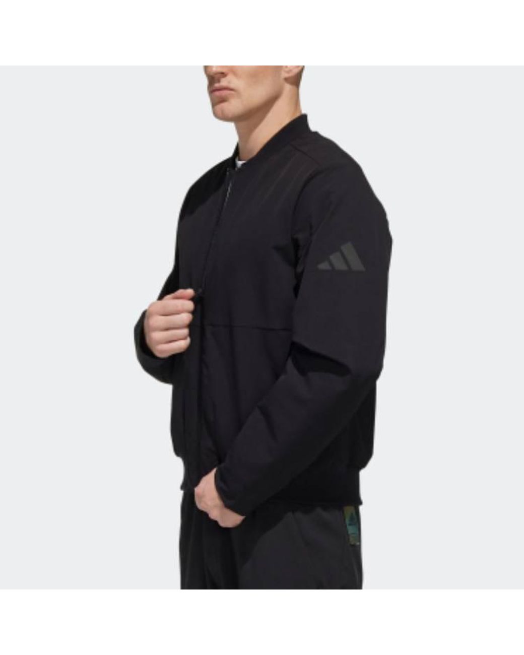 Adidas Black Pilot Sports Baseball Jacket for men