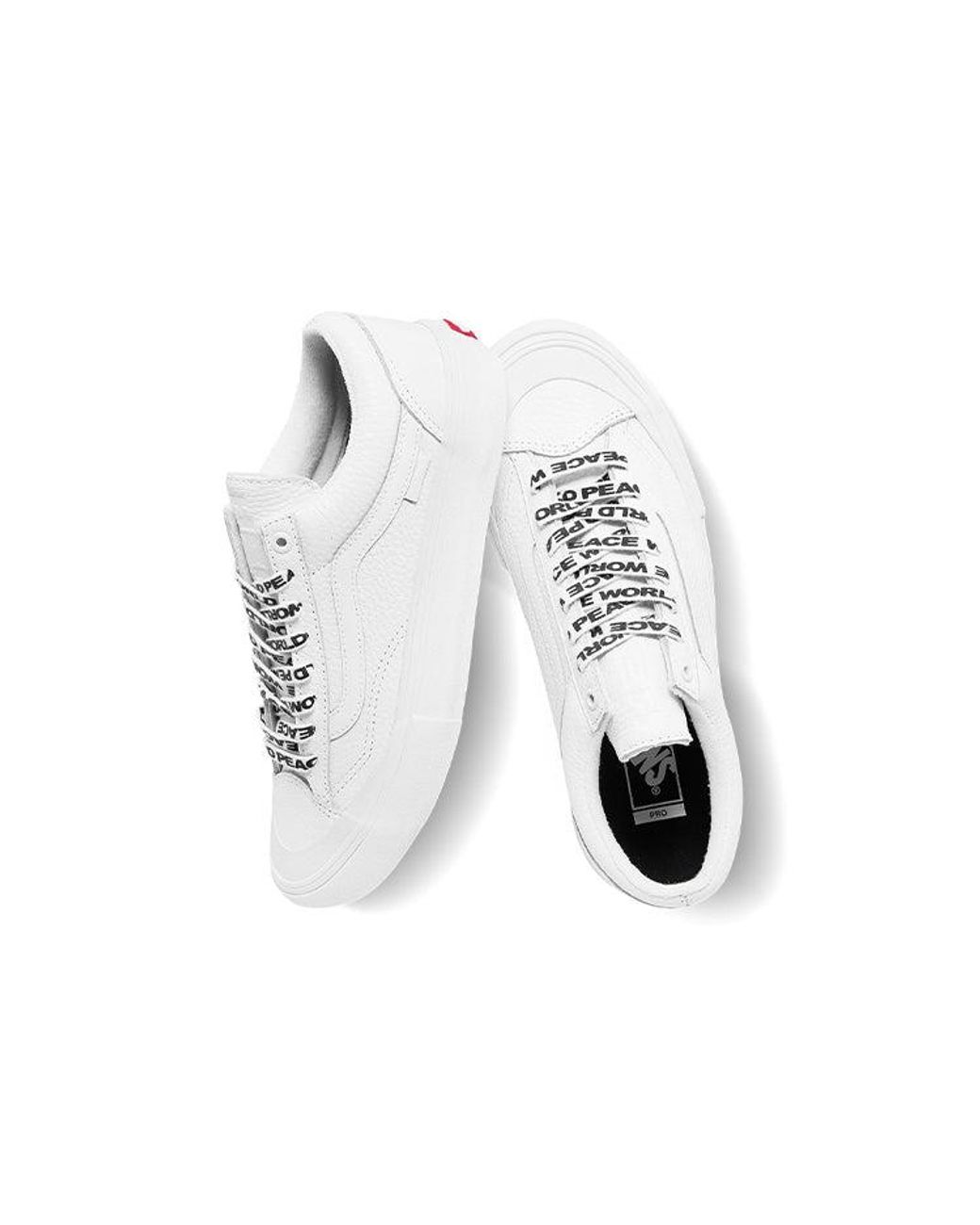 Vans White Style 36 Pro World Peace for men