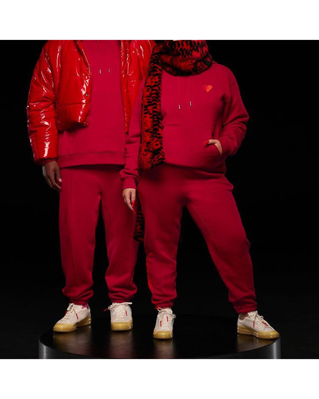 Adidas Red Originals X Ivy Park Crossover Casual Sports Couple Style for men