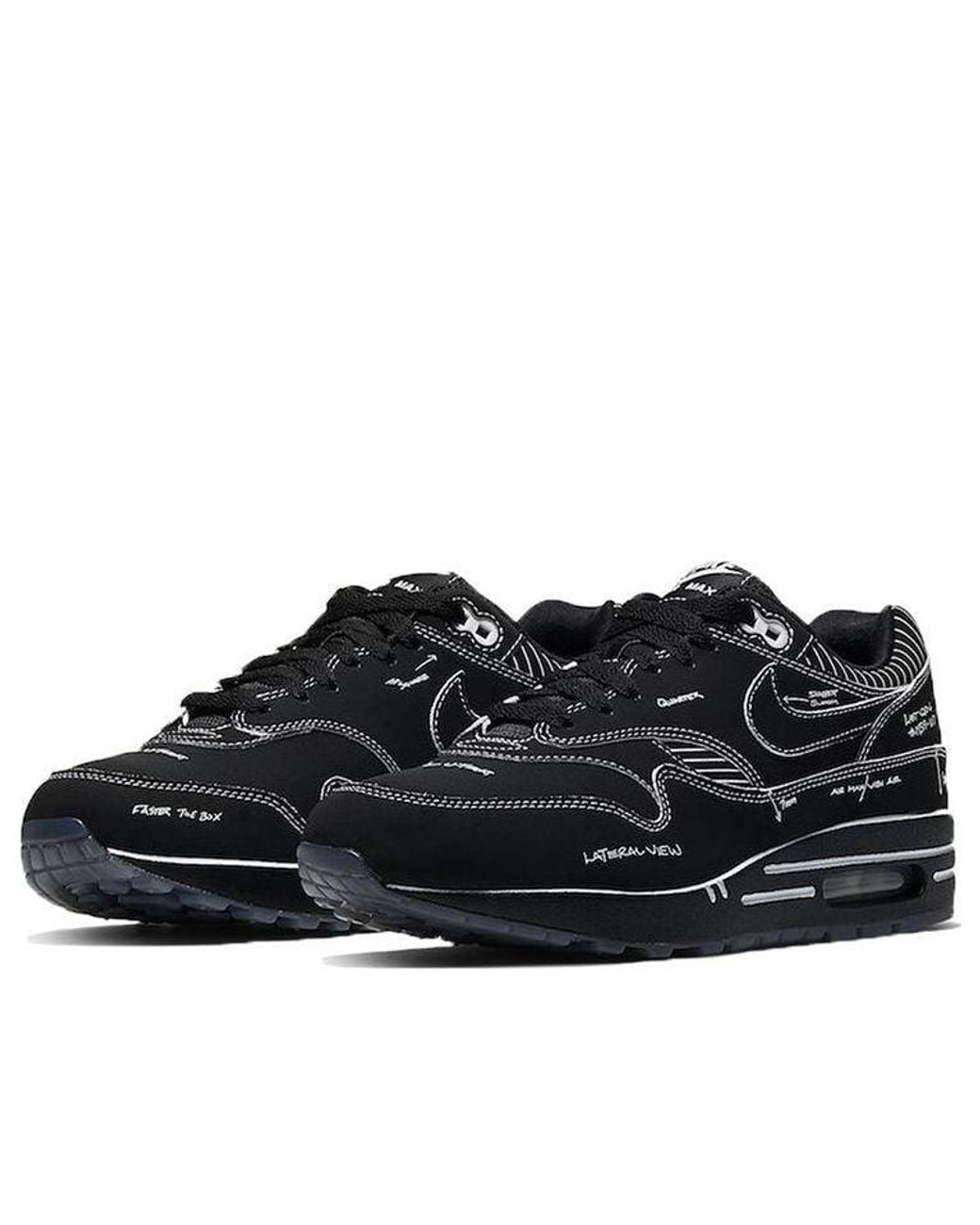 Nike Black Air Max 1 'Sketch To Shelf for men