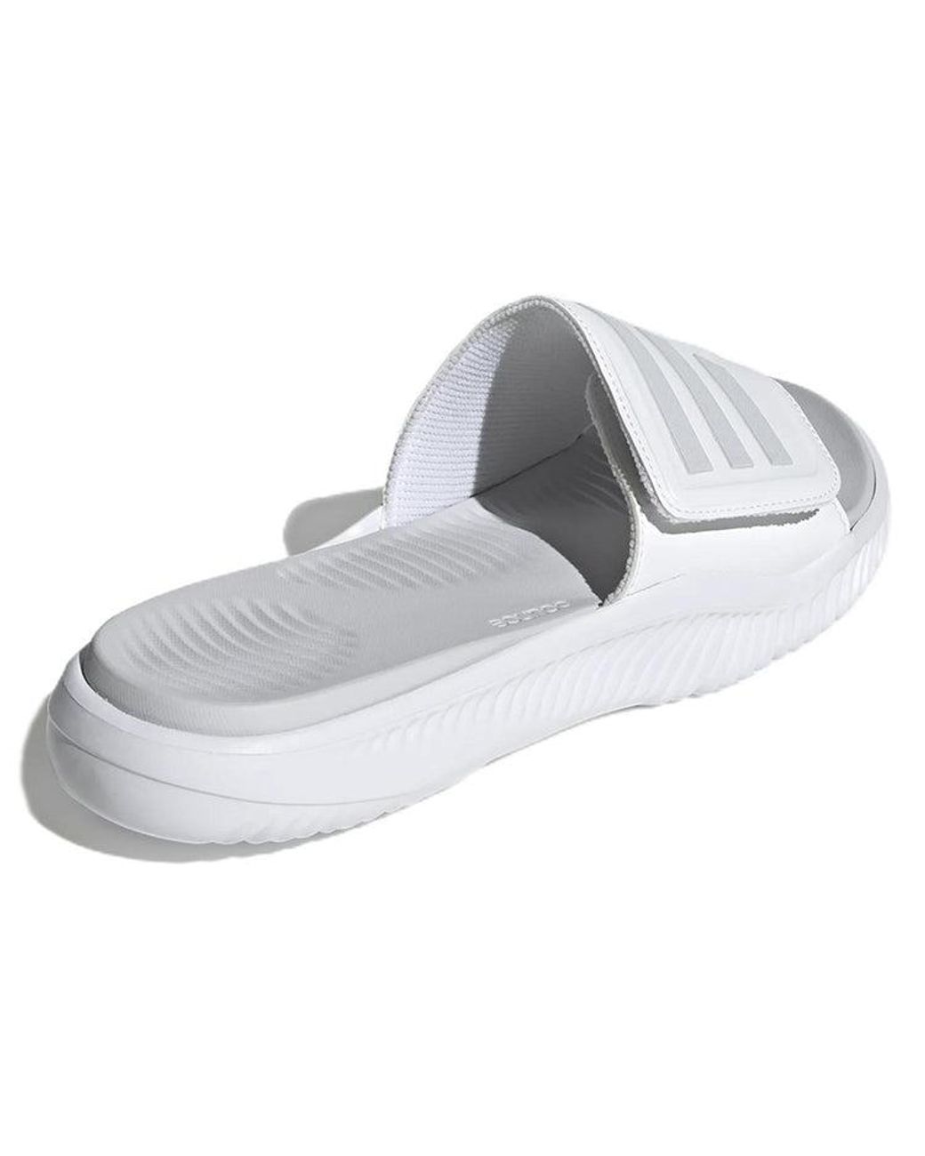 Adidas White Alphabounce Slide 2.0 Dash' for men