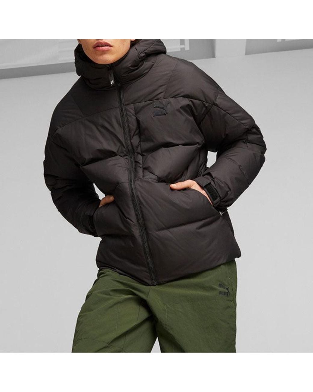 PUMA Black Down Jacket for men