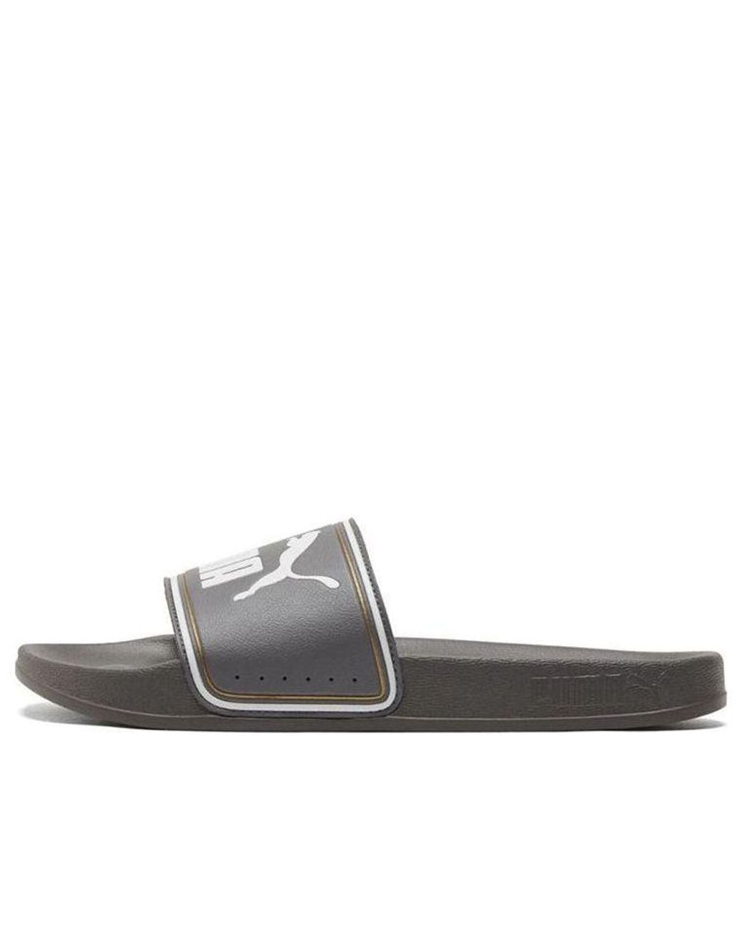 PUMA Gray Leadcat Ftr Slippers for men