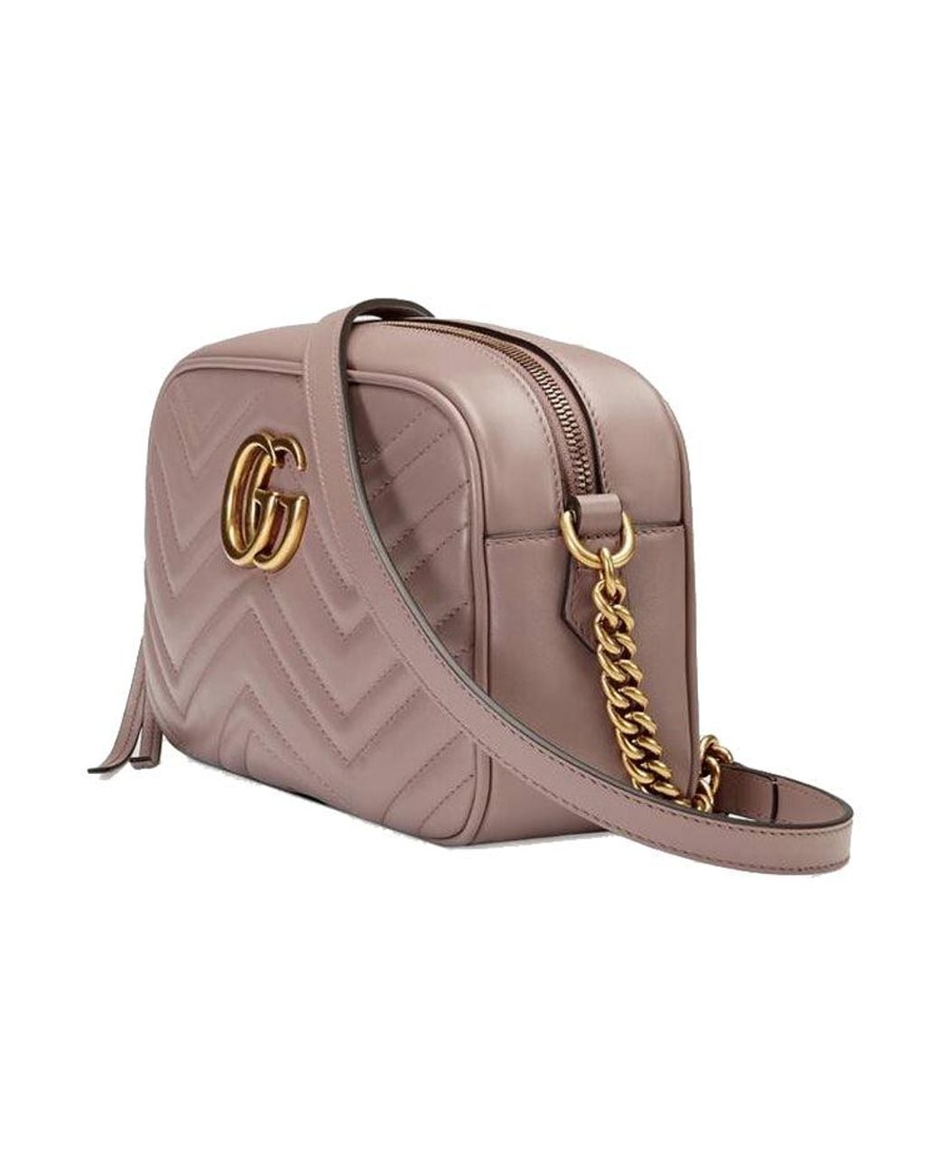 Gucci Brown (Wmns) Gg Marmont Small Matelasse Shoulder Bag 'Dusty'