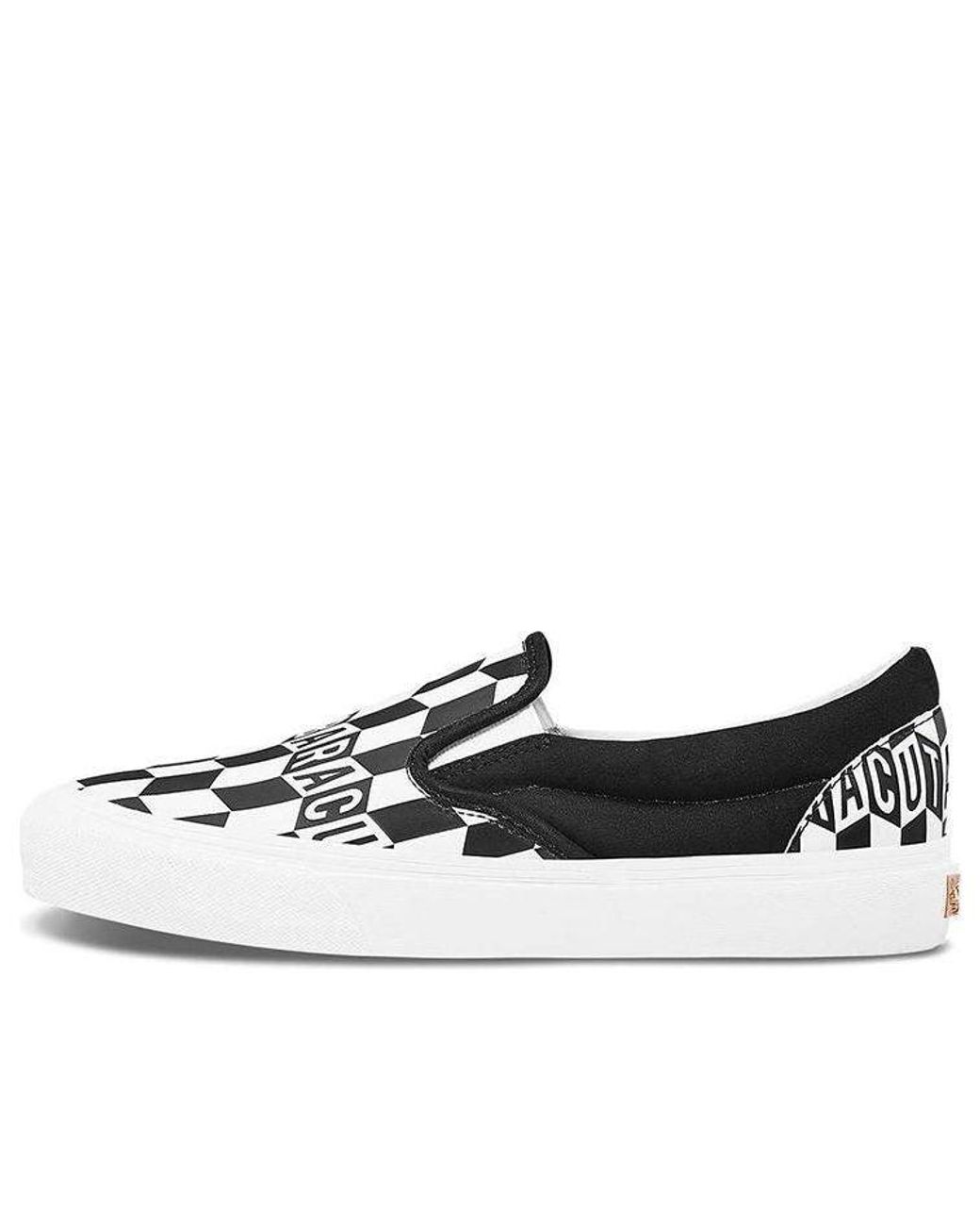 Vans White Baracuta X Classic Slip-On 5 Checkerboard' for men