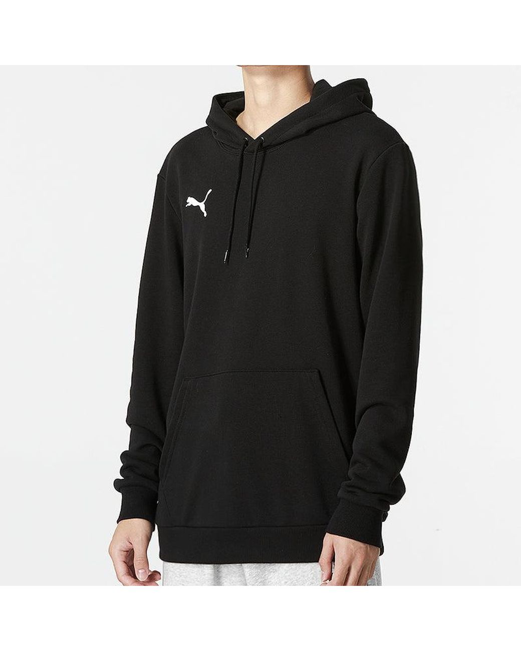 PUMA Black Team Goal 23 Casual Hoodie for men