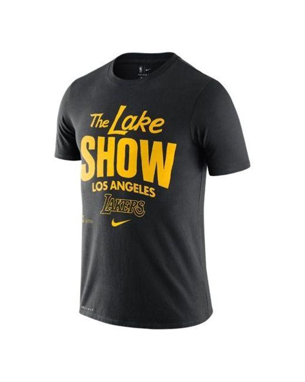 Nike Black Los Angeles Lakers Mantra Dri-Fit Nba Short Sleeve for men