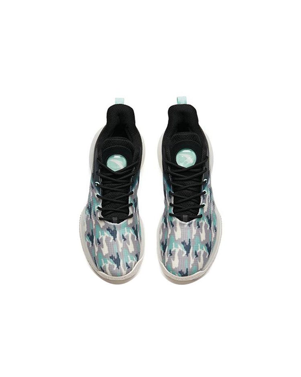 Anta Blue Cement Bubble Basketball Shoes for men