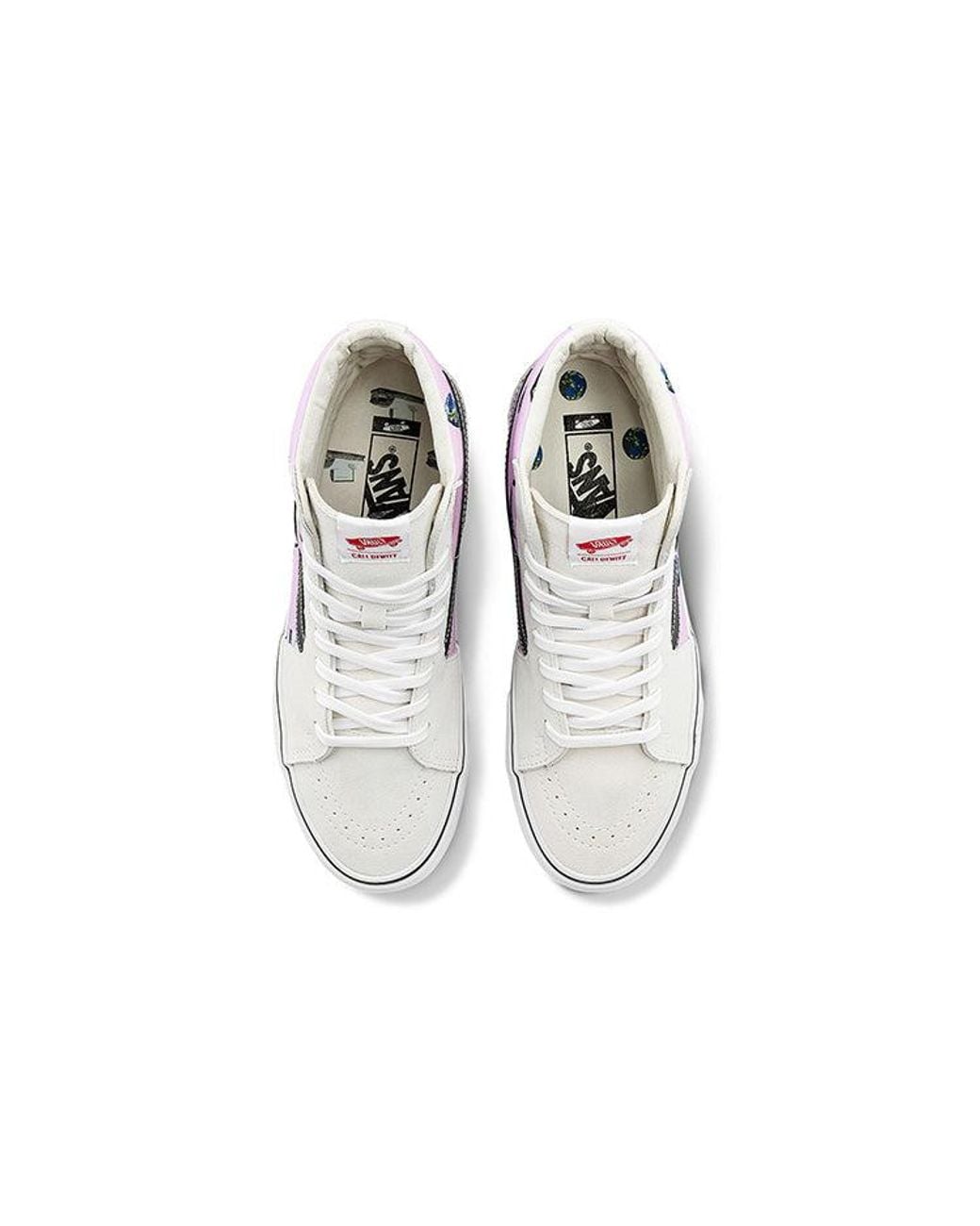 Vans White Cali Thornhill Dewitt X Vault Sk8-Hi Lx Doomsday Foreplay' for men