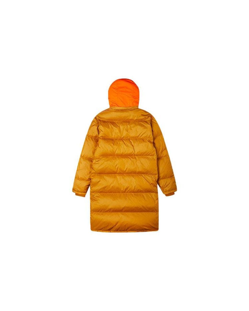 Converse Orange Counter Climate Long Down Jacket 'Wheat' for men