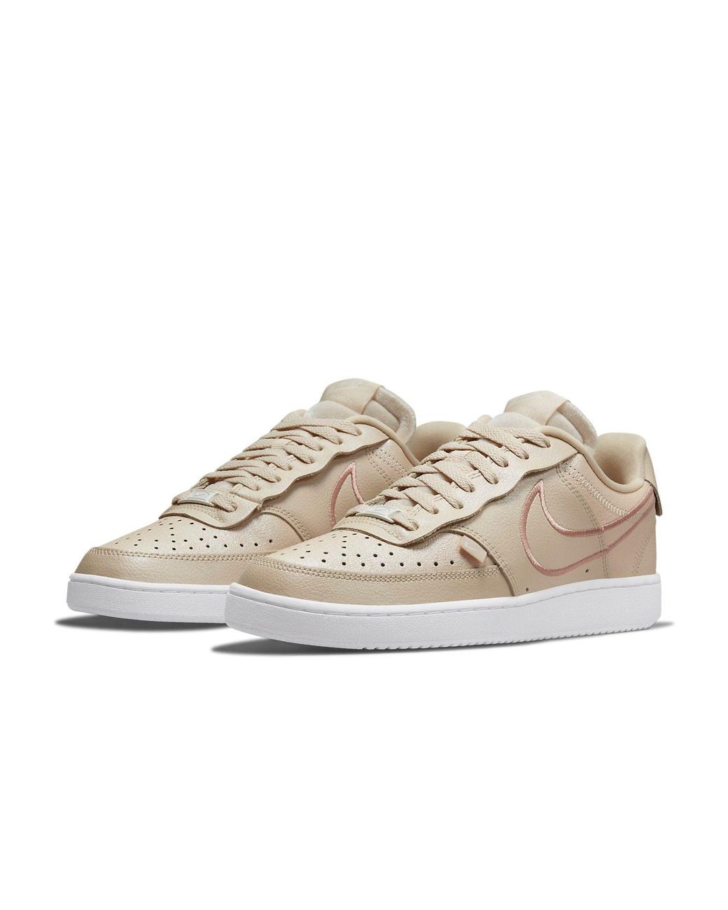 Nike White (Wmns) Court Vision Low Premium 'Pearl'