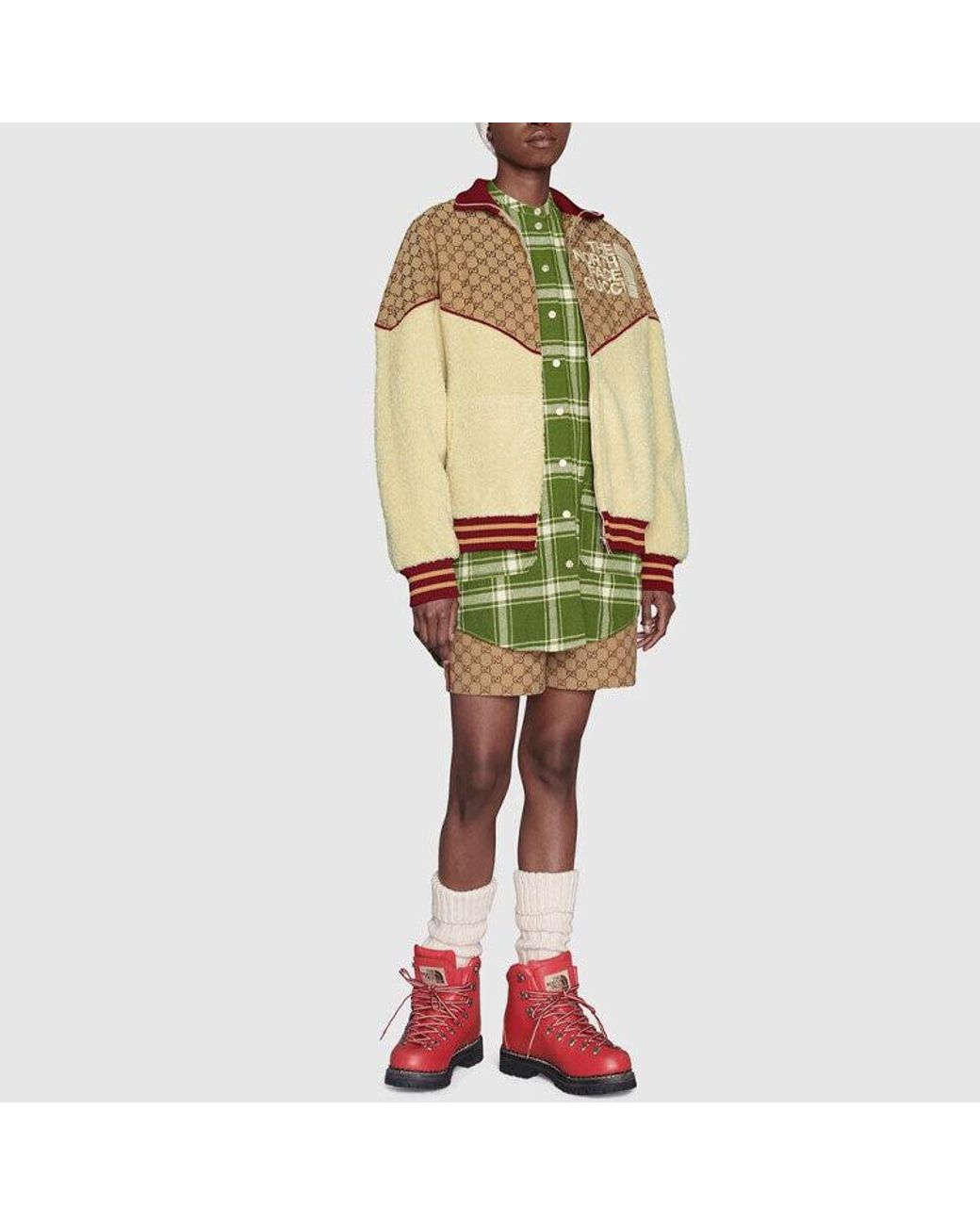 Gucci Natural X The North Face Zip Jacket Ebony' for men