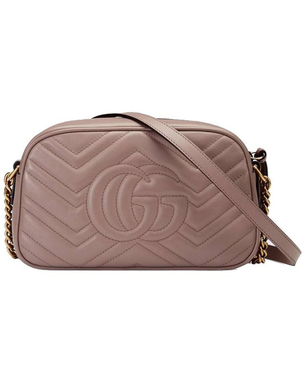 Gucci Brown (Wmns) Gg Marmont Small Matelasse Shoulder Bag 'Dusty'