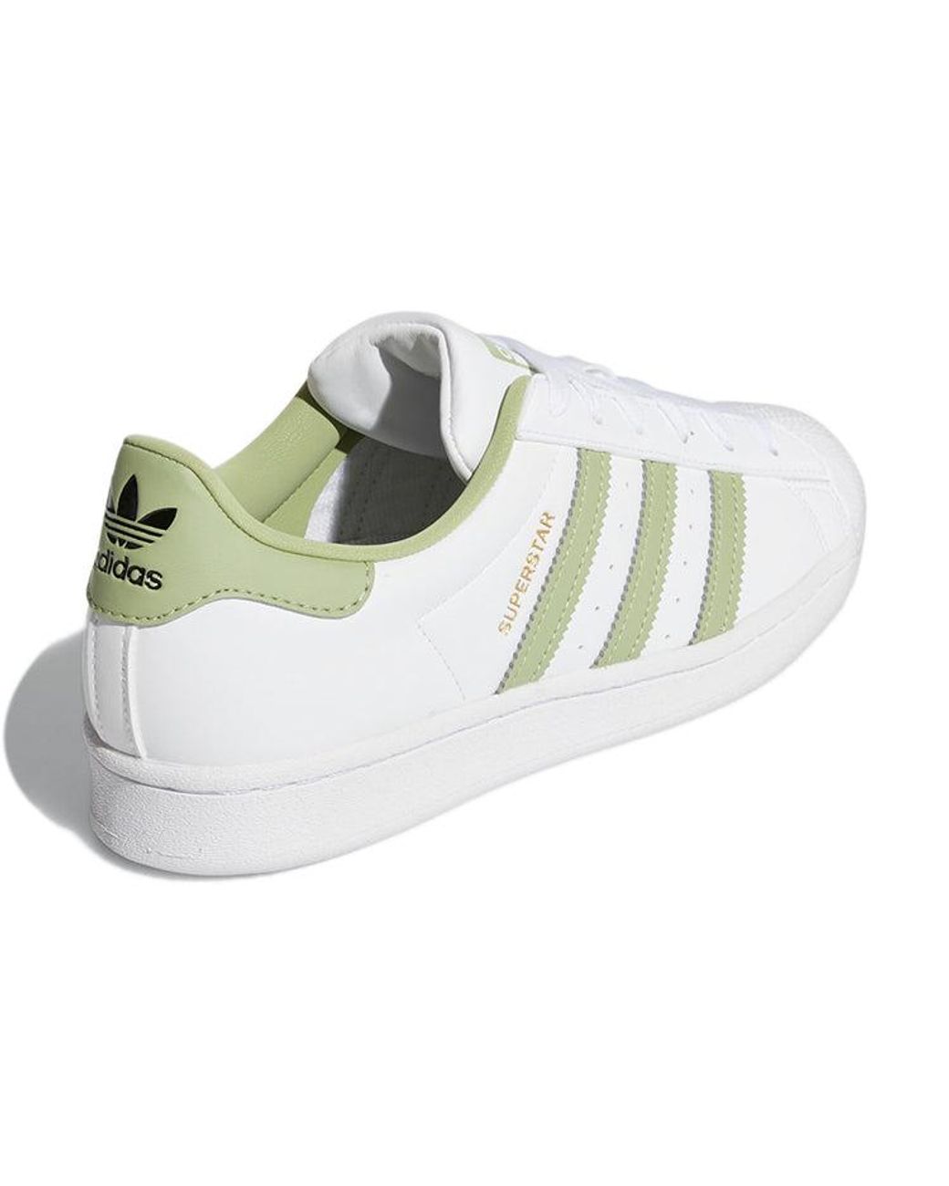 Adidas White (Wmns) Superstar Magic Lime'