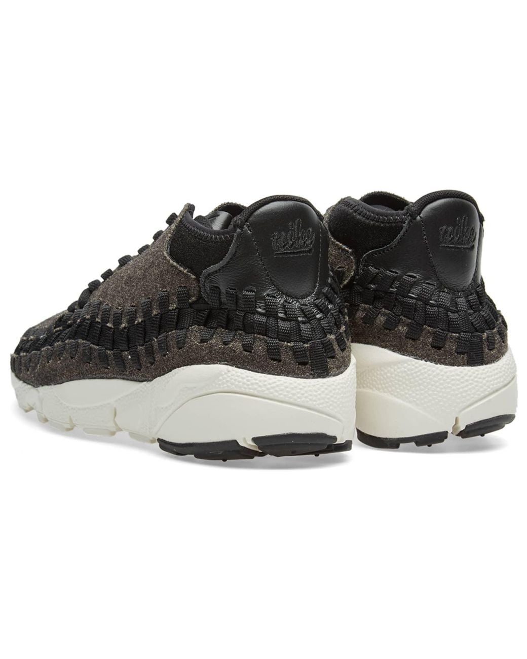Nike Black Air Footscape Woven Chukka Ivory' for men