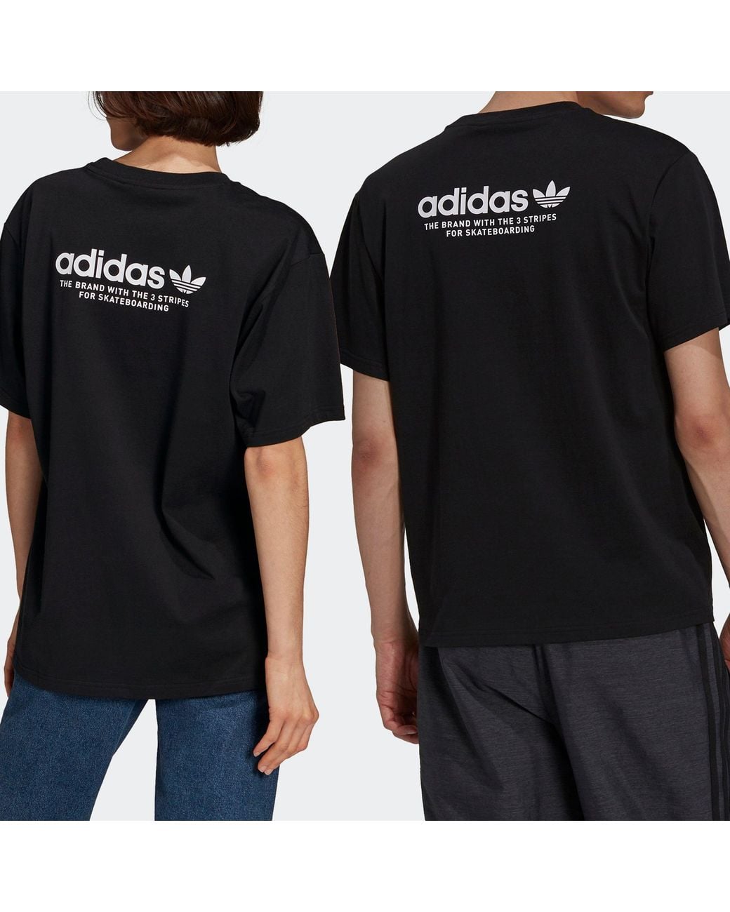 Adidas Black Originals Skateboarding 4.0 Logo Ss Tee