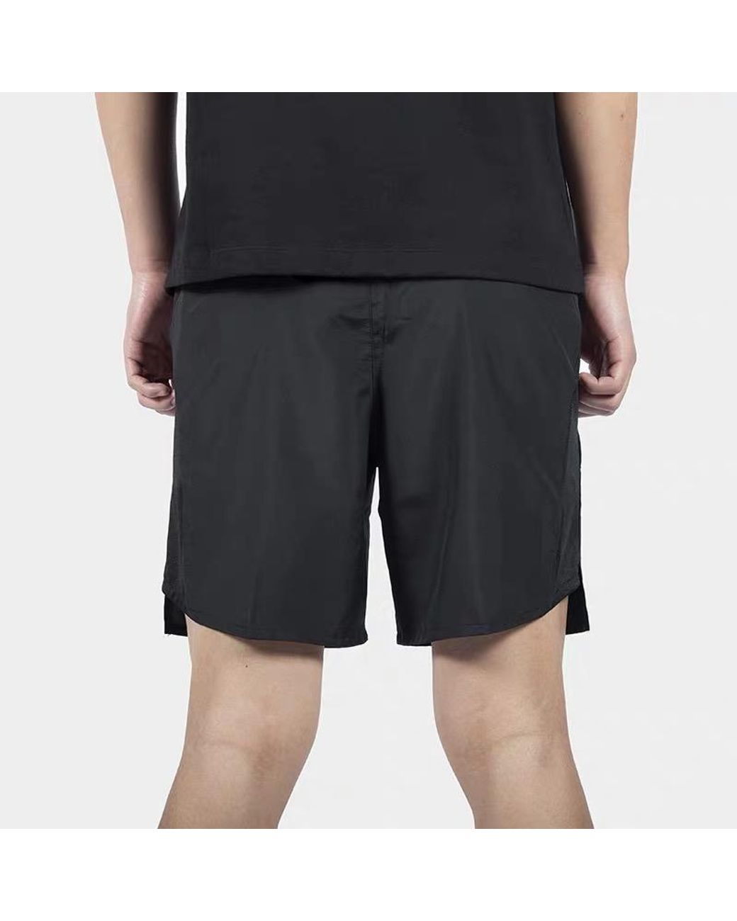 Nike Black Challenger Dri-Fit Non-Liner Running Quick-Dry Shorts for men
