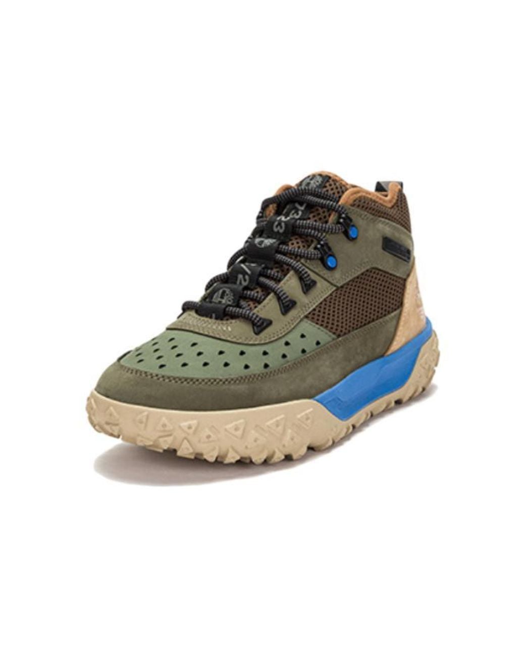 Timberland Blue Greenstride Motion 6 Mid Lace Up Hiking Boots 'Deep Lichen' for men