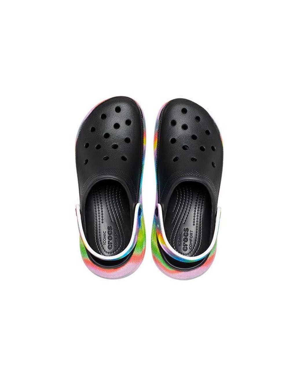 CROCSTM Blue Classic Crush Spray Dye Clog for men