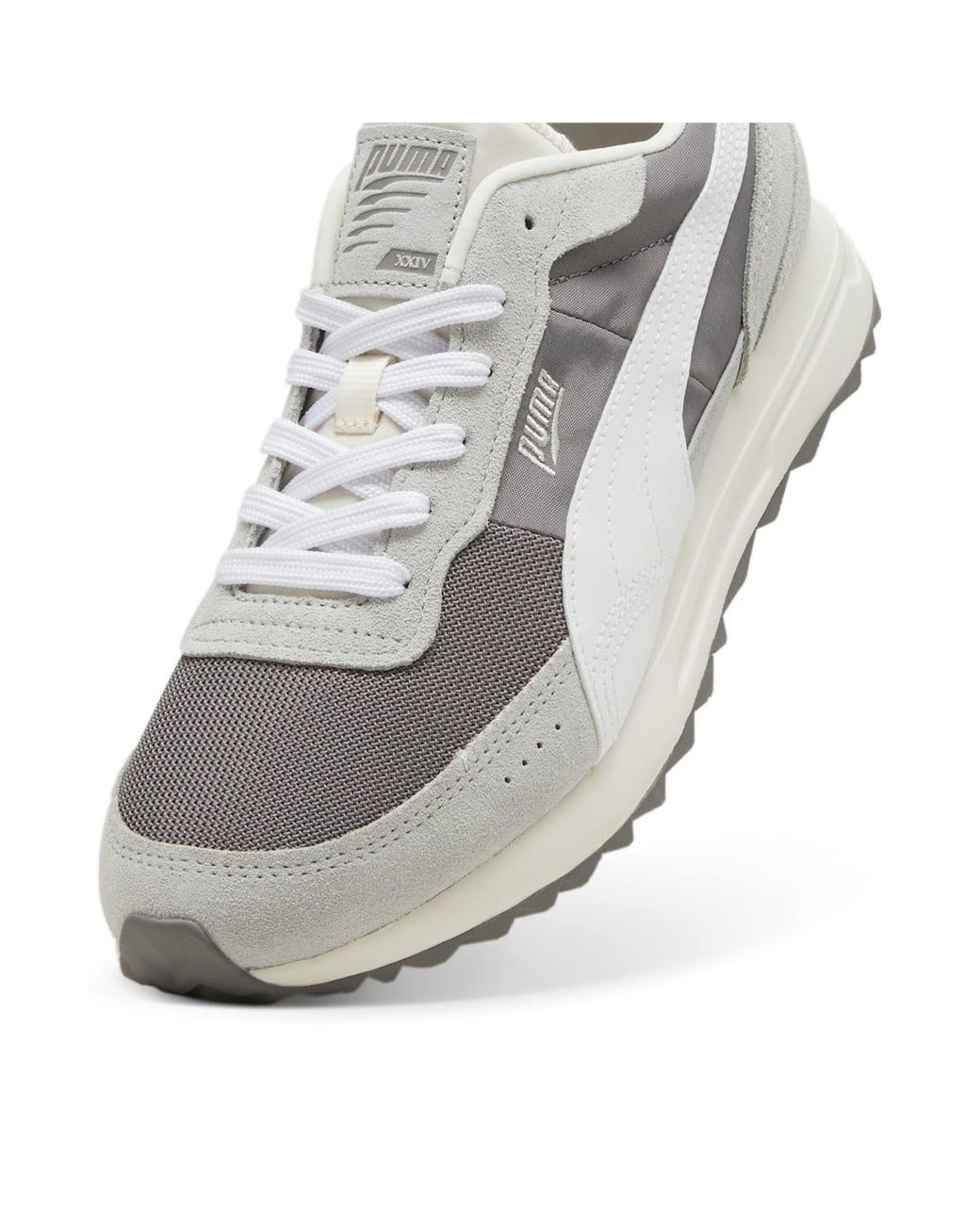 PUMA White Road Rider Suede 'Cast Iron' for men