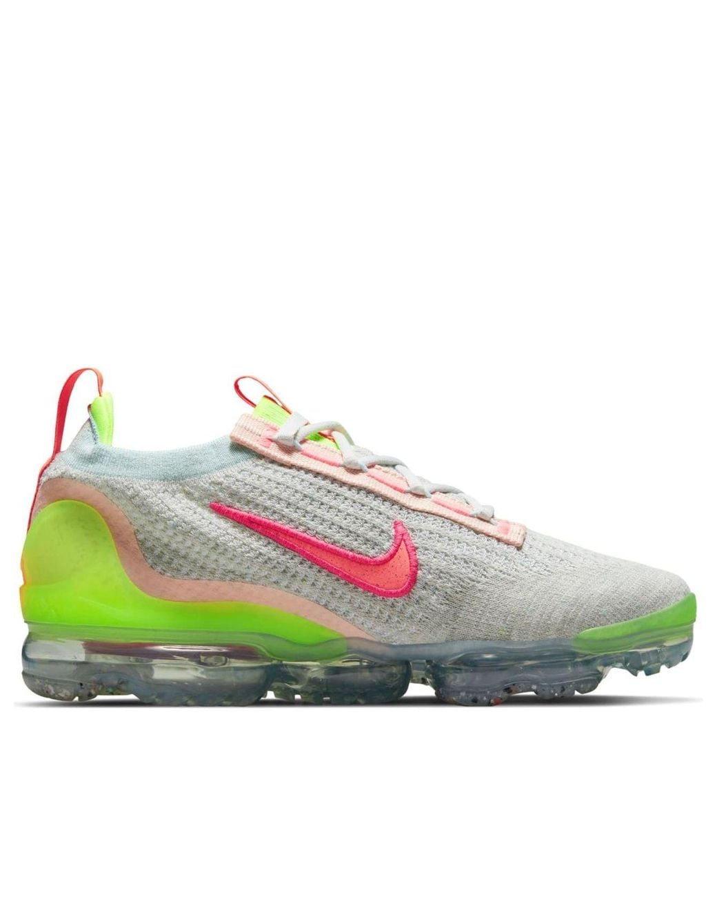 Nike Gray (Wmns) Air Vapormax 2021 Flyknit 'Neon'
