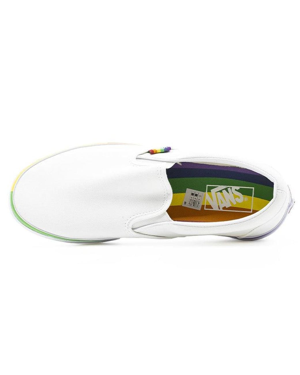 Vans White Classic Slip-On for men