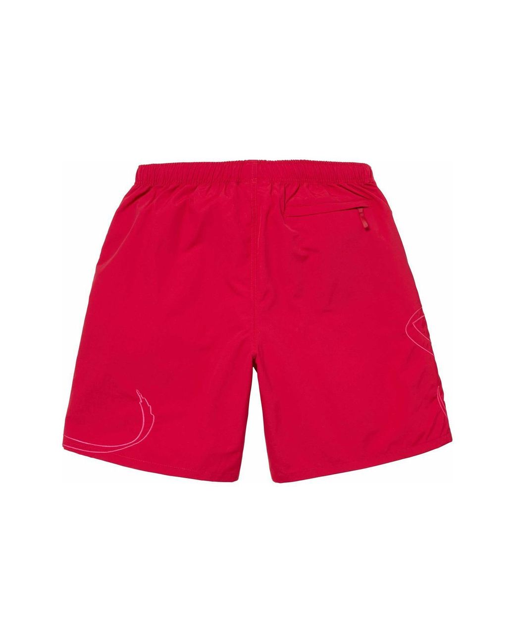 Supreme Tag Water Shorts in Red for Men | Lyst