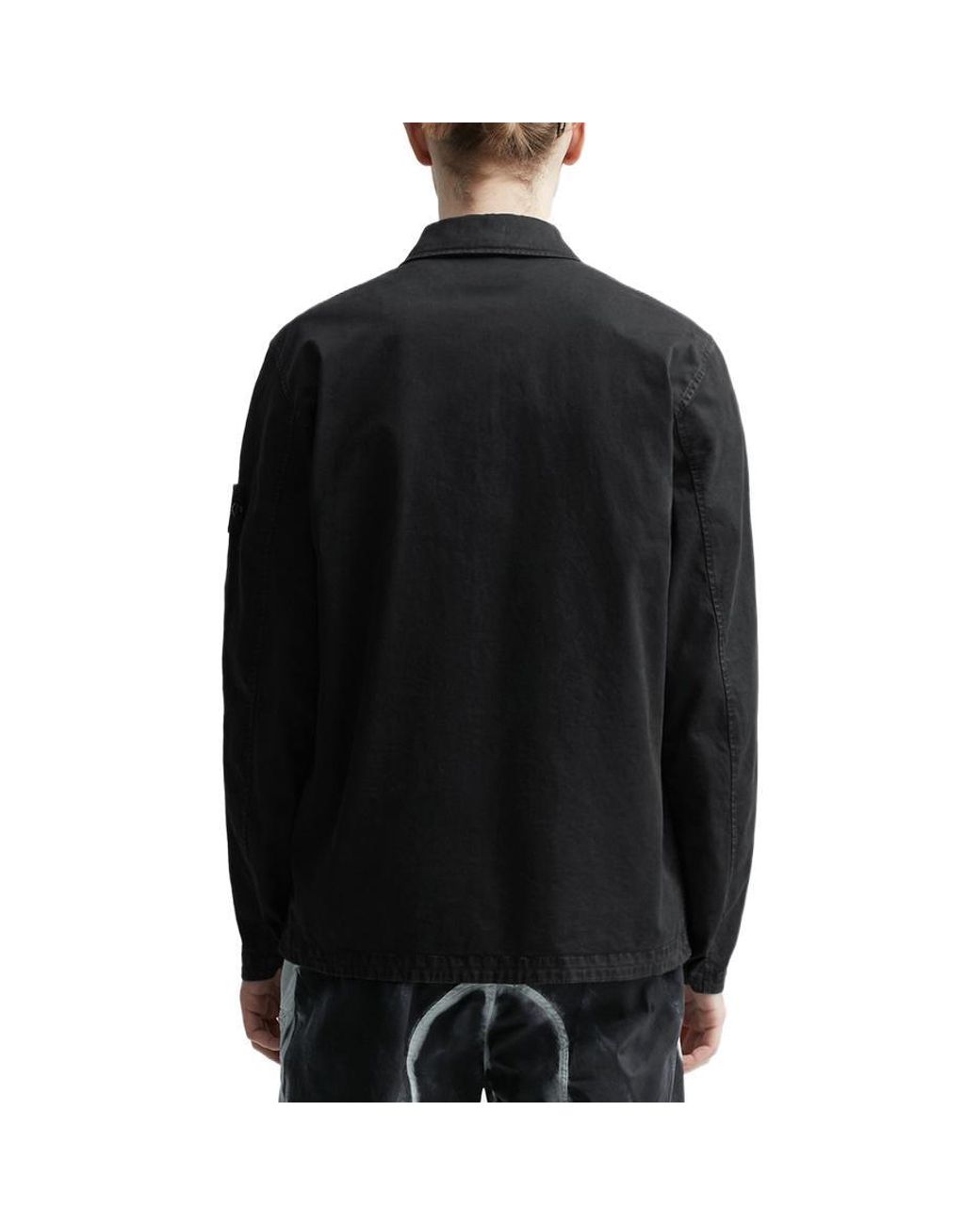 Stone Island Black Overshirt for men