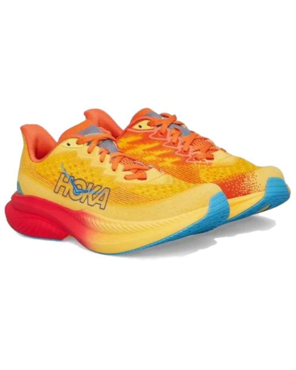 Hoka One One Yellow Mach 6 'Poppy Squash' for men