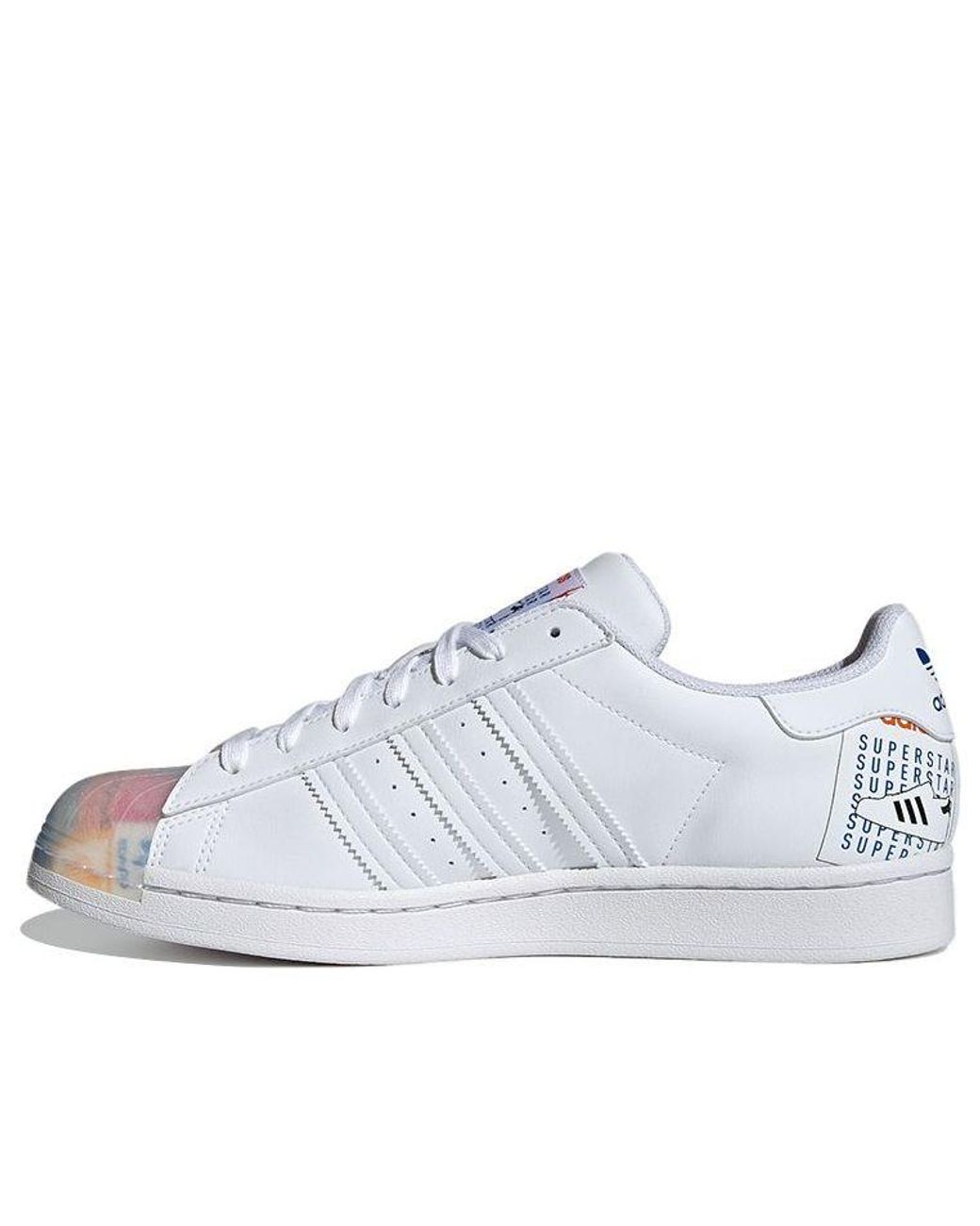 Adidas White Superstar 'Multi Logo' for men