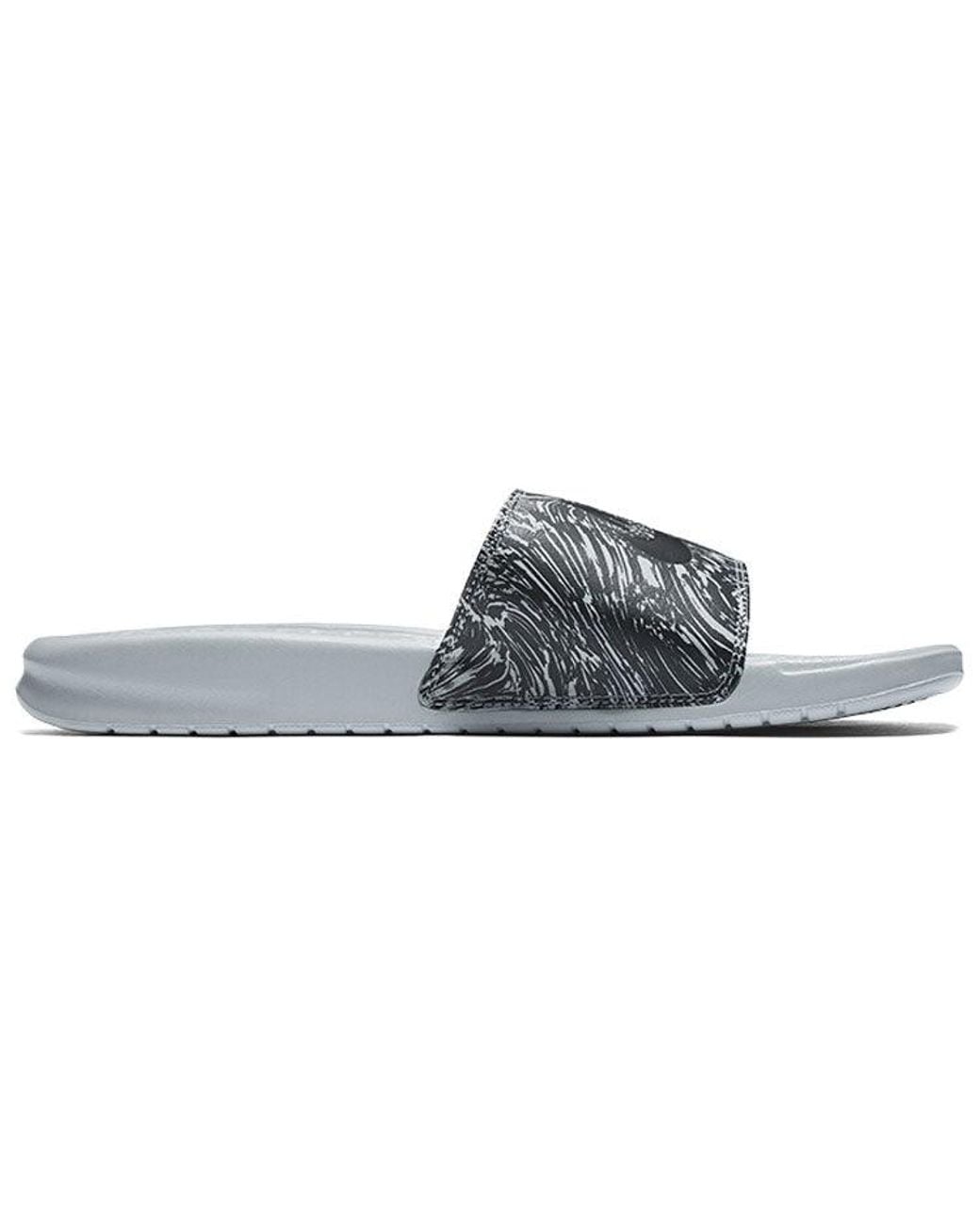 Nike Blue Benassi Jdi Slide 'Wolf' for men
